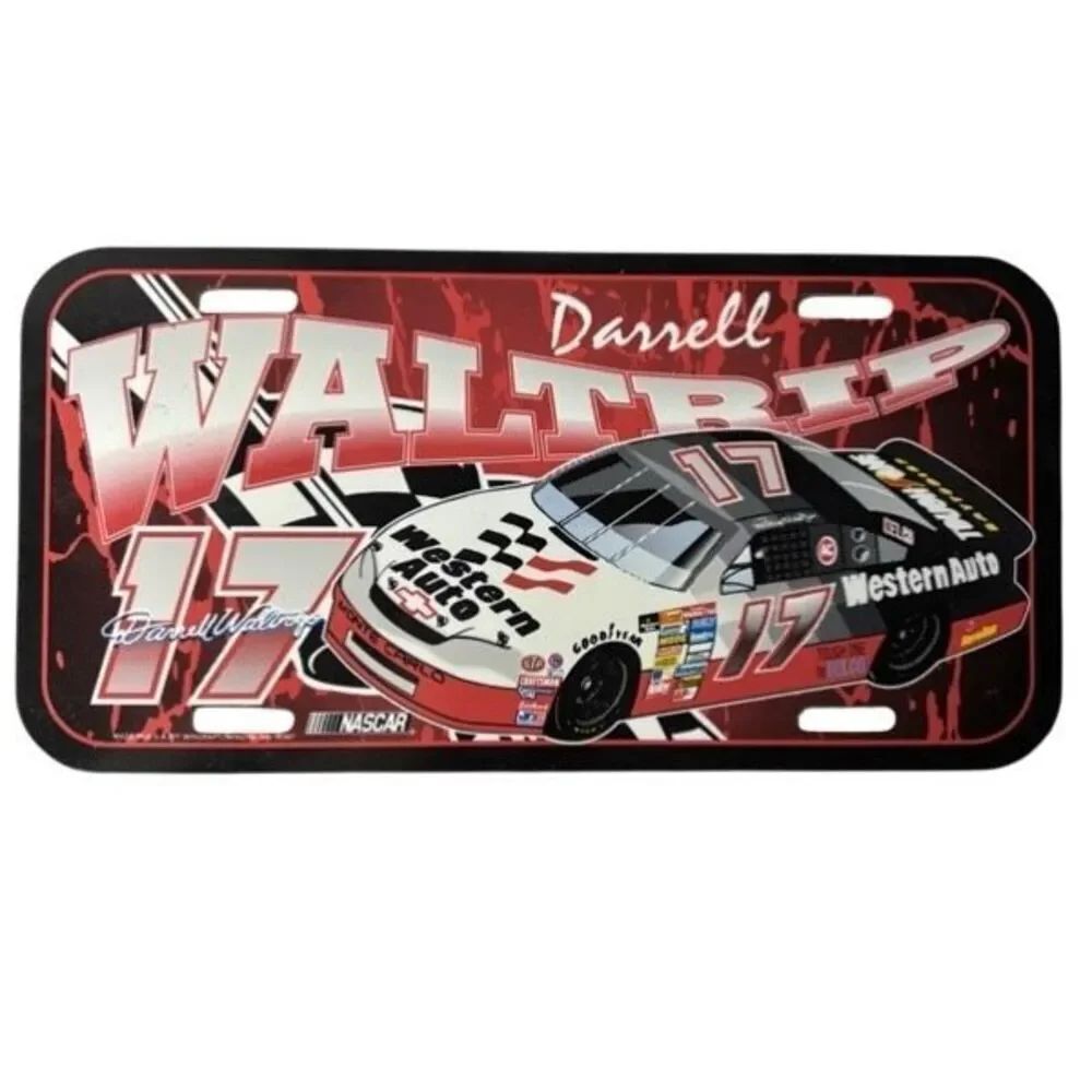 Darryl Waltrip #17 Western Auto NASCAR 1993 License Plate *New*